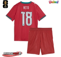 Portugalia Pedro Neto #18 Koszulka Podstawowa dzieci MŚ 2026 Krótki Rękaw (+ krótkie spodenki)